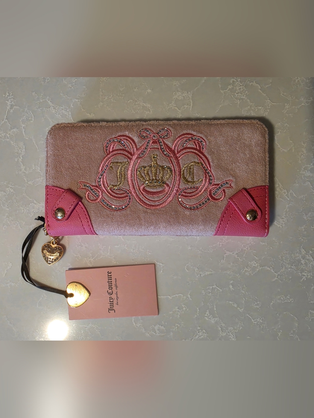 Juicy Couture Pink Terry Wallet